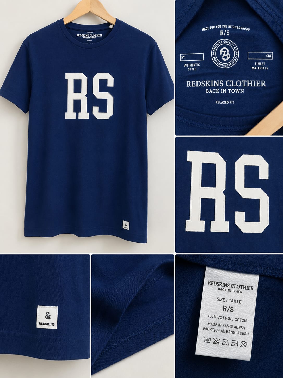 Camiseta Redskins Clothier RS – Azul Casual Premium